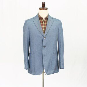 Boglioli 42R Blue Blazer Sport Coat Jacket 3-Button Solid Y162